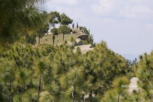 View of the top, Panjpeer Rocks